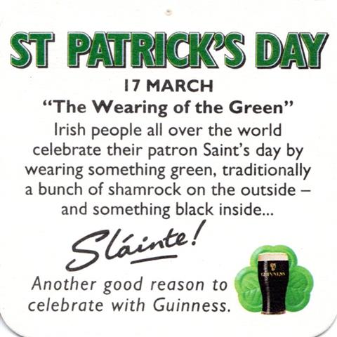 dublin l-irl guinness st pat quad 1a (180-17 march the wearing)